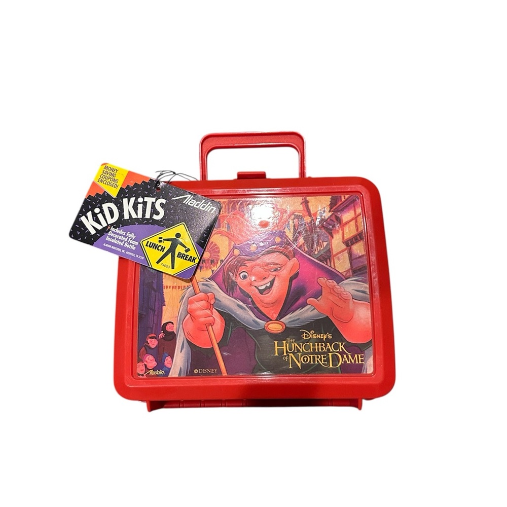 NWT Disney Hunchback of Notre Dame red lunchbox.